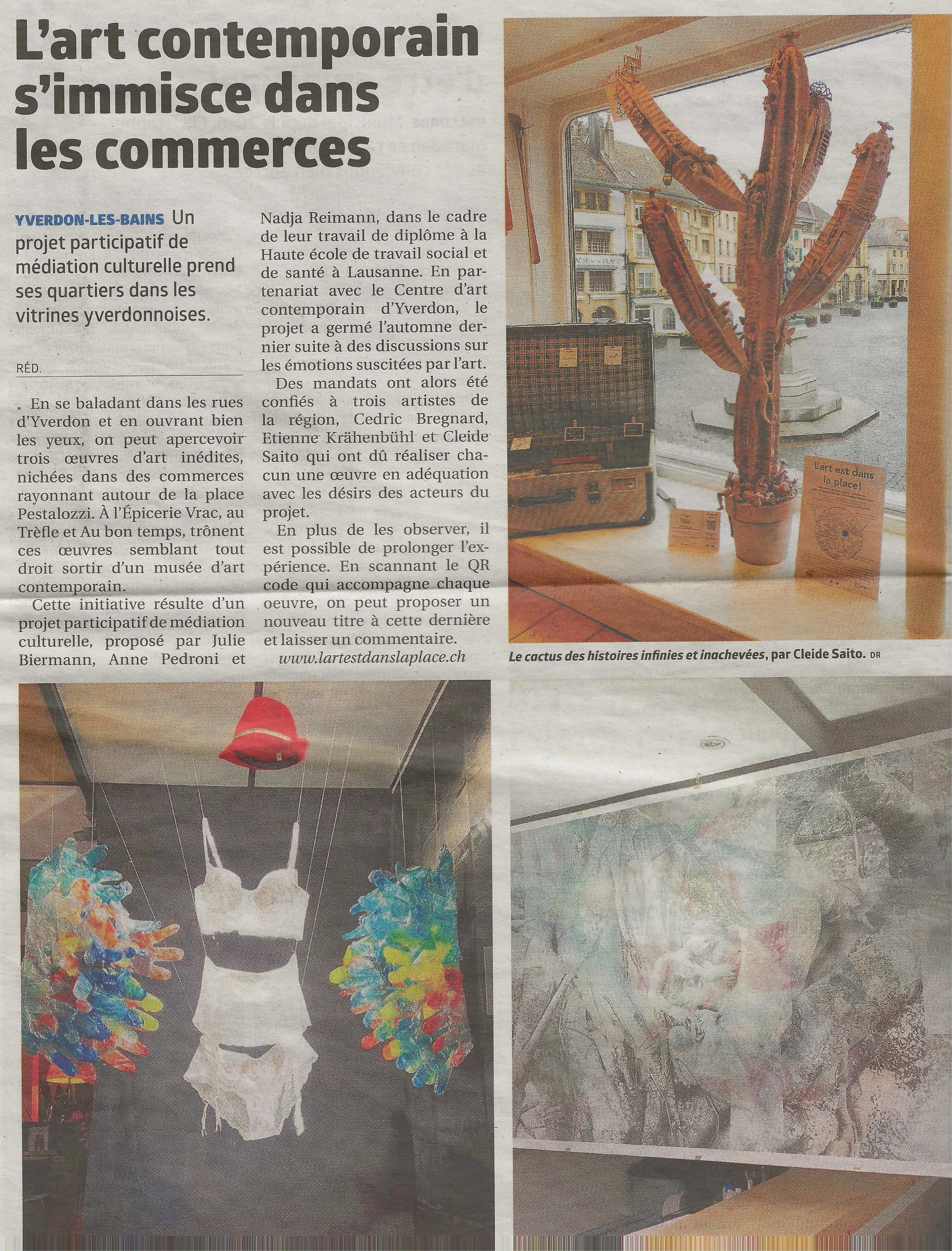 L'art est dans la place !